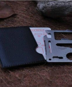 11 Function Credit Card Size Survival Tool With Case