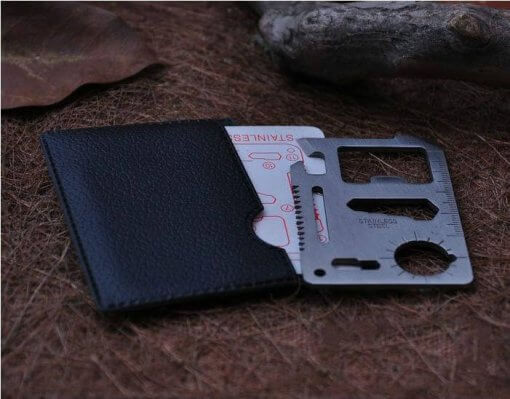 11 Function Credit Card Size Survival Tool With Case