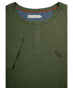 RM Williams 'Curtis' Henley T-shirt - Khaki