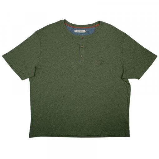RM Williams 'Curtis' Henley T-shirt - Khaki