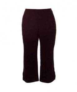 Plus Size Cropped Pants – Choc – Bengaline
