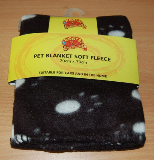 Soft Warm Pet Paw Print Fleece Blanket (Dog / Cat)