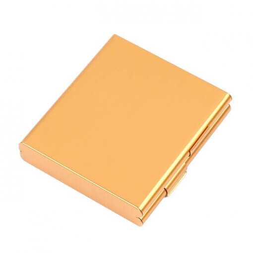 Aluminium Cigarette Case - Gold