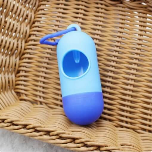 Dog Waste Dispenser With Coloured Paw Print Waste Bags
