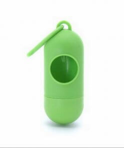 Dog Waste Dispenser With Coloured Paw Print Waste Bags
