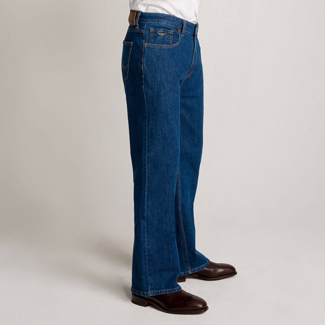 RM Williams Mens Rough Rider Denim Jeans | tommytwice.com