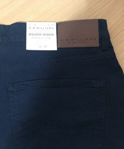 RM Williams Mens Rough Rider Blue Jeans