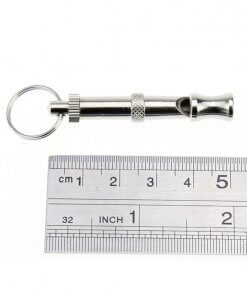 Pet Training Whistle with Adjustable Sound and Keychain Ring