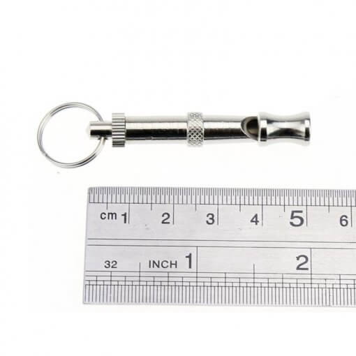 Pet Training Whistle with Adjustable Sound and Keychain Ring