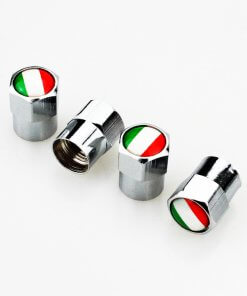 Italian Flag Tyre Valve Caps