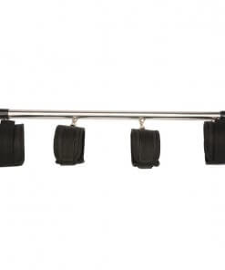 BDSM Bondage Set with Stainless Steel Spreader Bar and Adjustable Hand and Ankle Cuffs