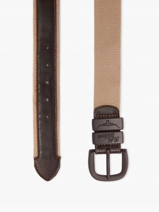 RM Williams Drover Canvas Belt - Stone