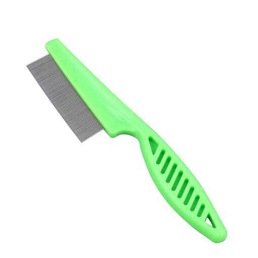 Pet Comb with Short Blade and Hook Hole