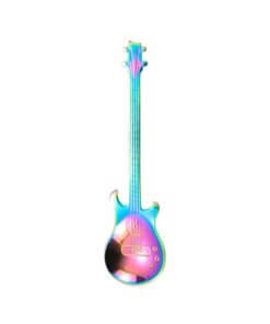 Guitar-Shaped Stainless Steel Spoon - Rainbow