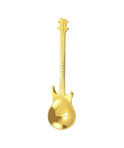 Guitar-Shaped Stainless Steel Spoon - Gold