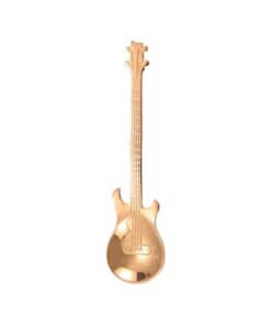 Guitar-Shaped Stainless Steel Spoon - Rose Gold