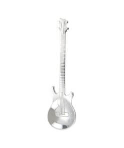 Guitar-Shaped Stainless Steel Spoon - Silver