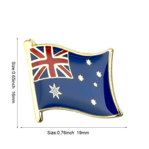 Enamel Pin Lapel Badge - Country Flag - Australia