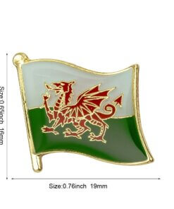 Enamel Pin Lapel Badge - Country Flag - Wales