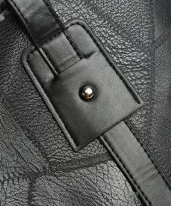 Tote Handbag with Stitched Details