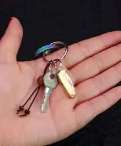 Mini Folding Knife on Keychain