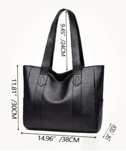 Large Tote Bag with Side Pockets