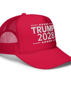 Trump 2028 Hat, Donald Trump Trucker Hat - Made in America
