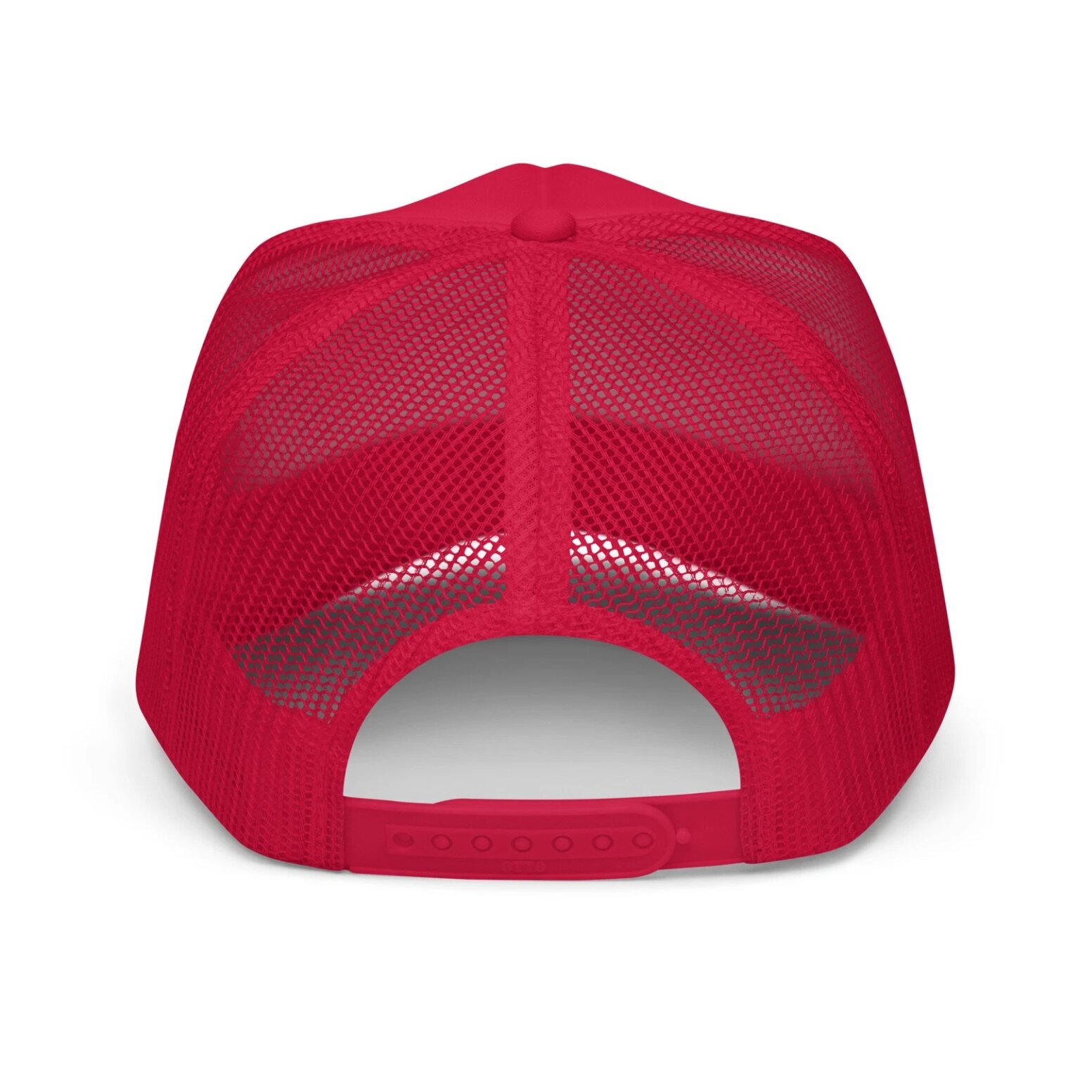 thumbnail image 2 of 2028 Trump Trucker Cap – Red Cotton – Made In USA – One Size Adjustable 2 of 6