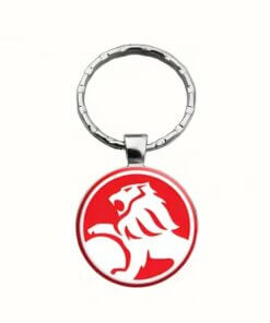 Holden Logo Keyring – Red & White Lion Badge