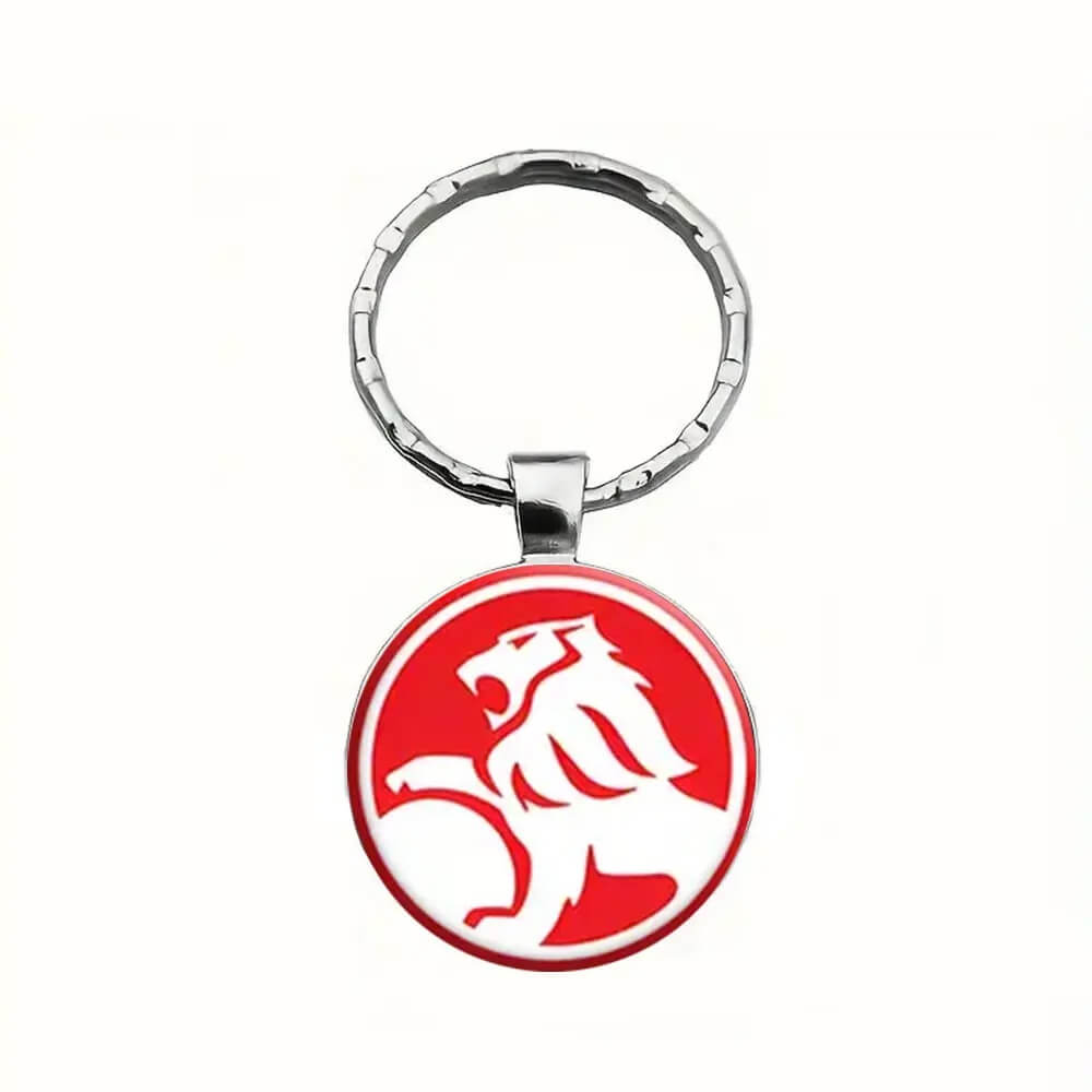 Holden Logo Keyring – Red & White Lion Badge
