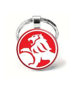 Holden Logo Keyring – Red & White Lion Badge