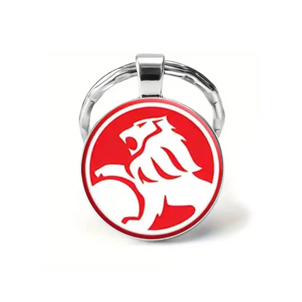 Holden Logo Keyring – Red & White Lion Badge