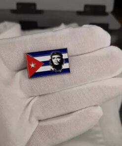 Che Guevara Cuban Flag Enamel Lapel Pin Badge